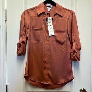 NWT Express portofino button down slim shirt size XS